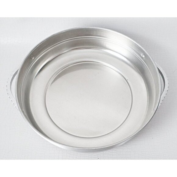 12 Vintage Hammered Aluminum Coasters With Roses Barware MCM - Picture 6 of 7